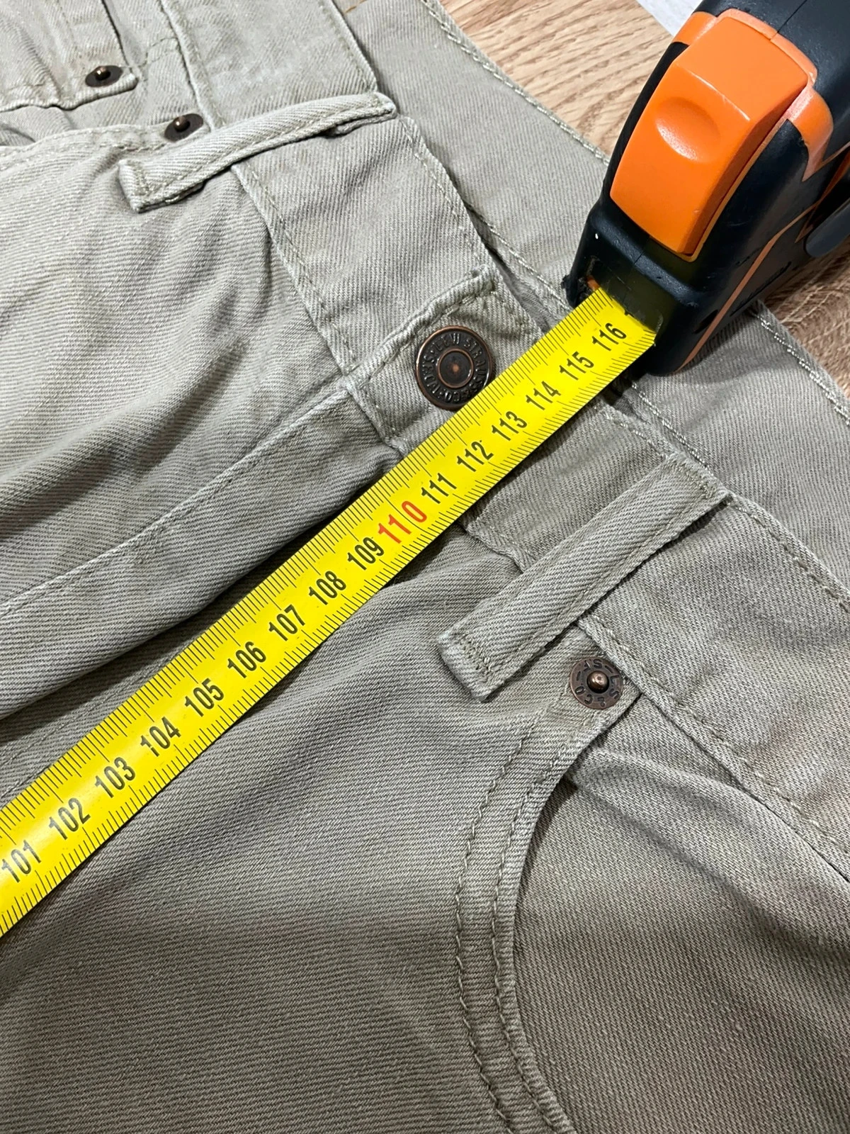 Jean Levi’s Homme 505 Straight W36 L36 Vintage 100% Coton Kaki  Lvh 114 – photo 17